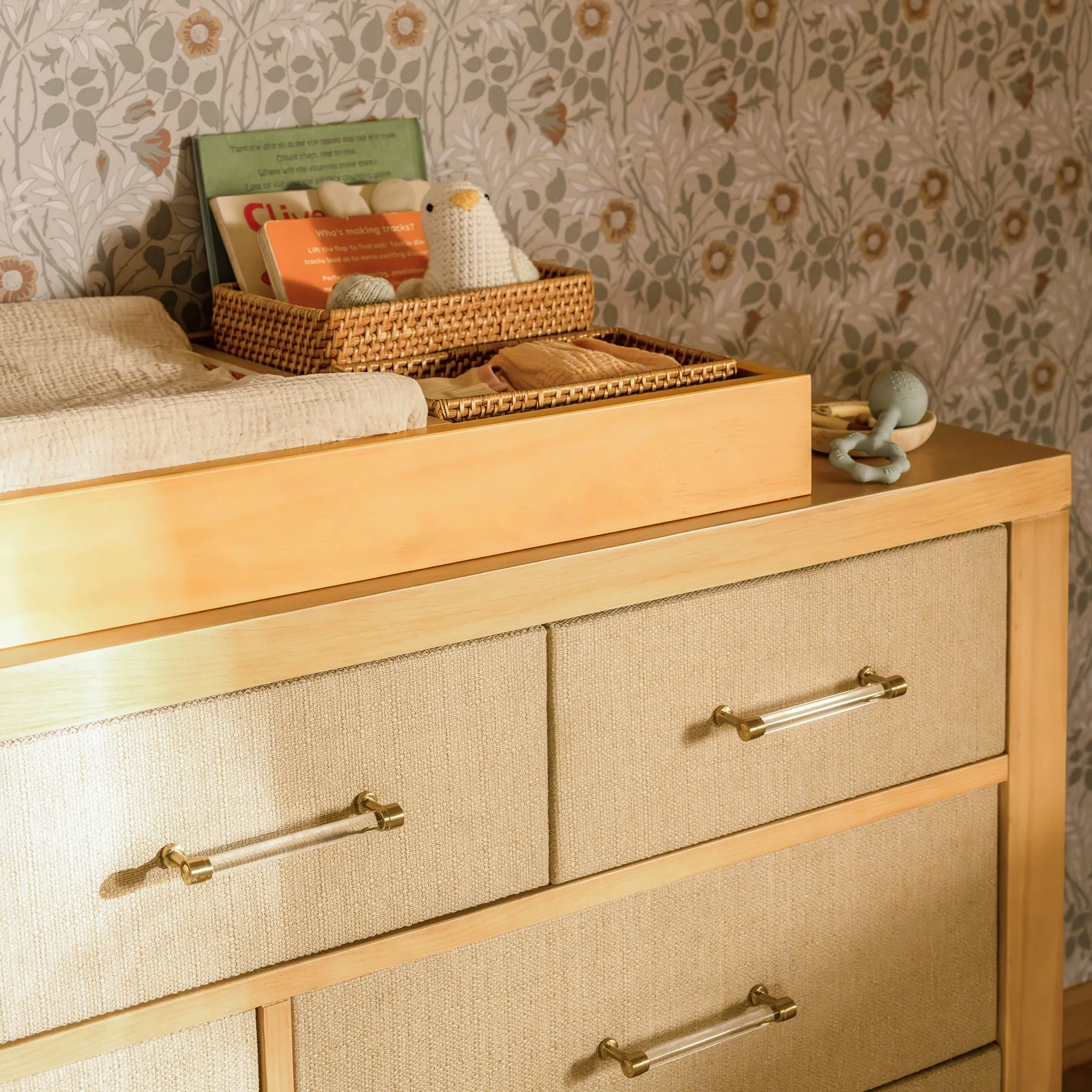 DaVinci Bureau 7 Tiroirs Eloise - Miel et Tissu Eco-Weave