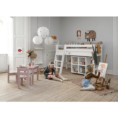 Hoppekids ECO Luxury halvhøj seng med skrå stige 70x160 cm