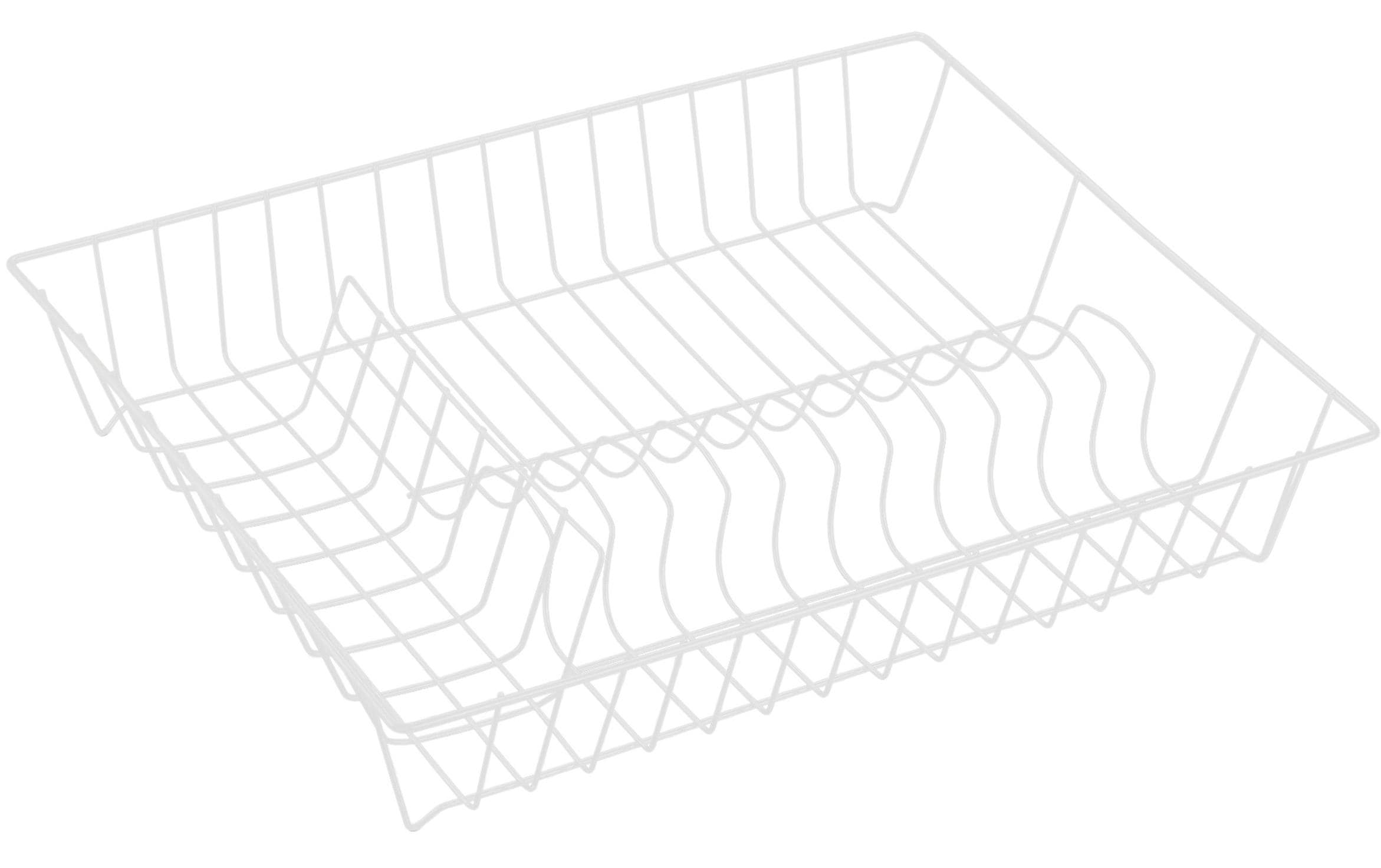 Abtropfgestell Weiss mattAbtropfgitter aus rostbeständigem Stahl