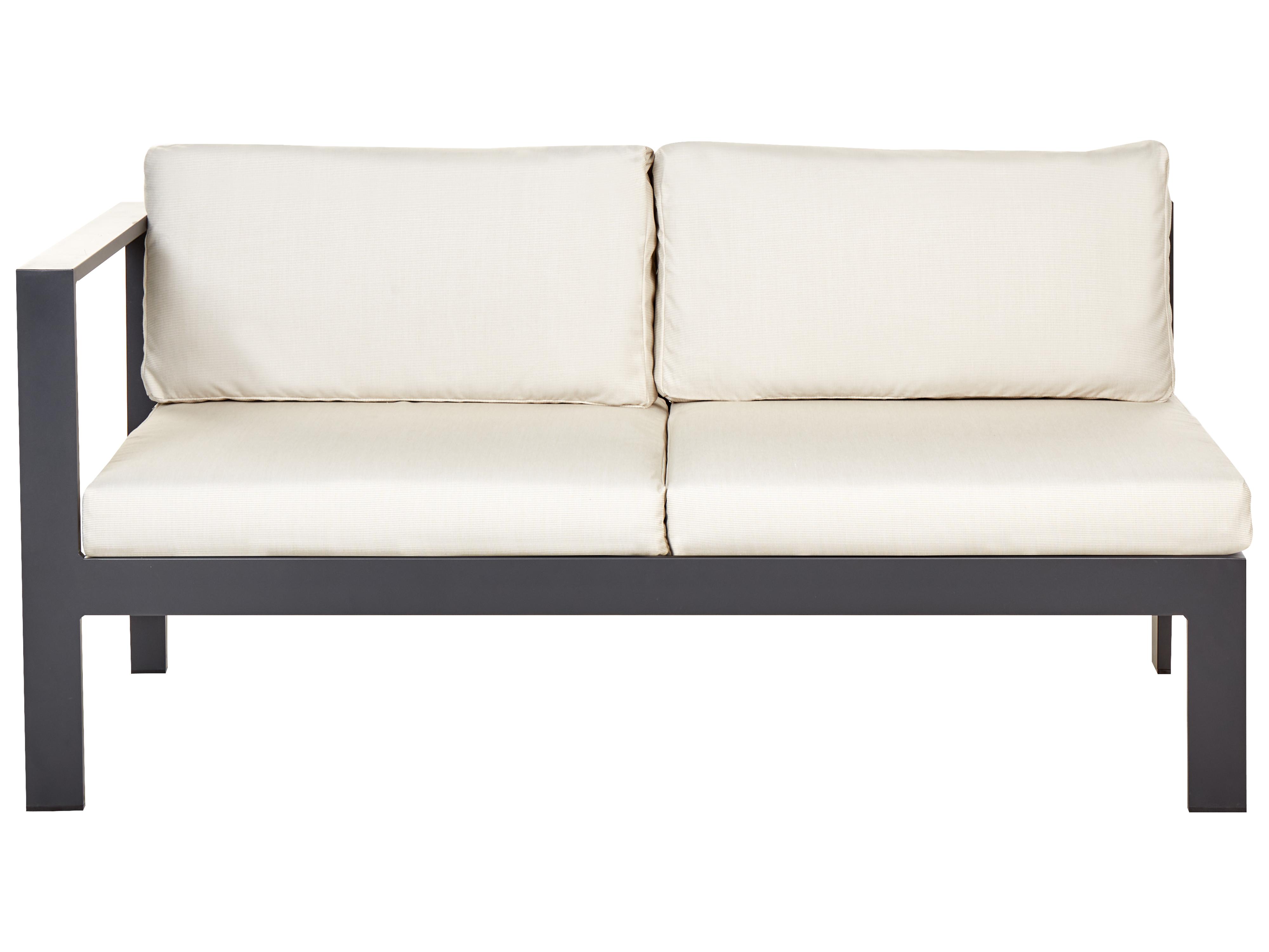 Tuin hoekloungeset met tafel 5-zits MESSINA linkszijdig Metaal Beige
