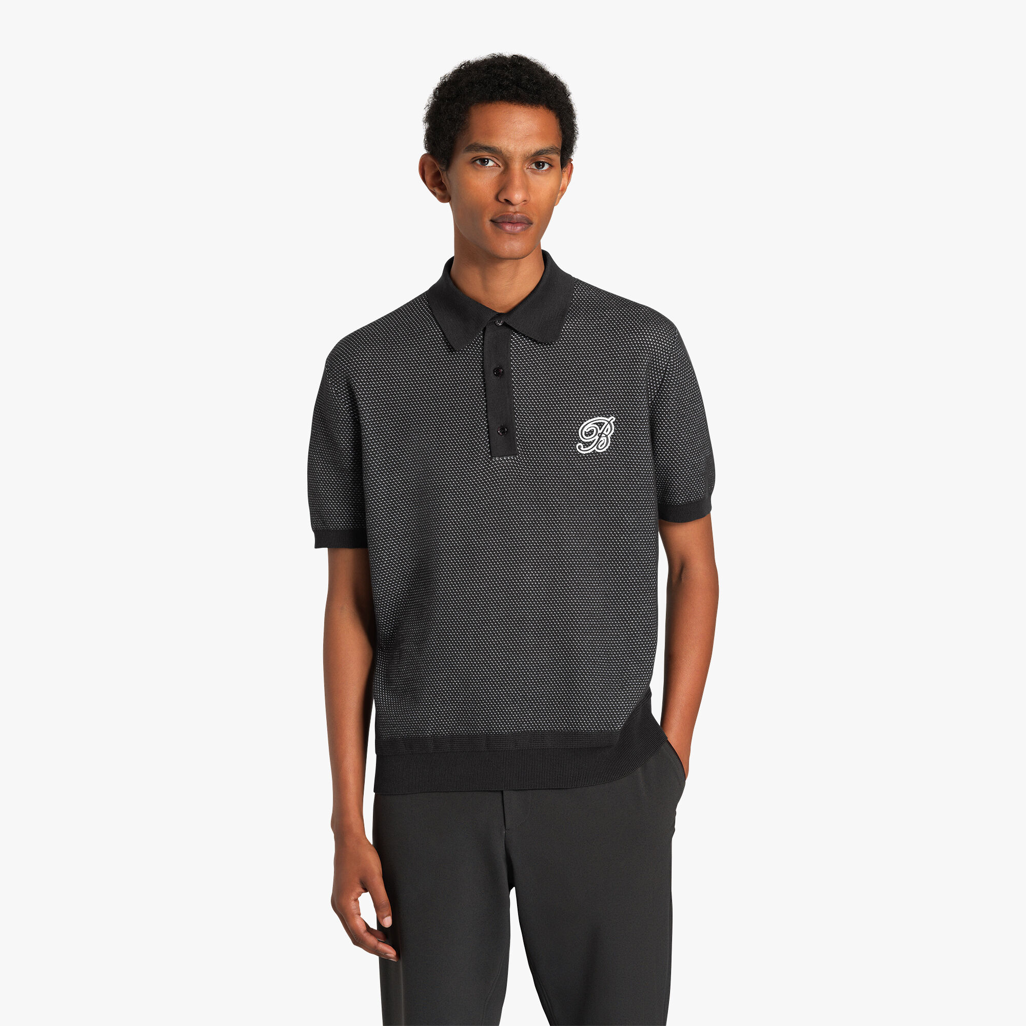 Polo de Golf En Coton Et Soie