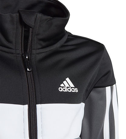 adidas Performance Tr?ningss?t - Cardigan/Bukser - Sort/Hvid/Gr?