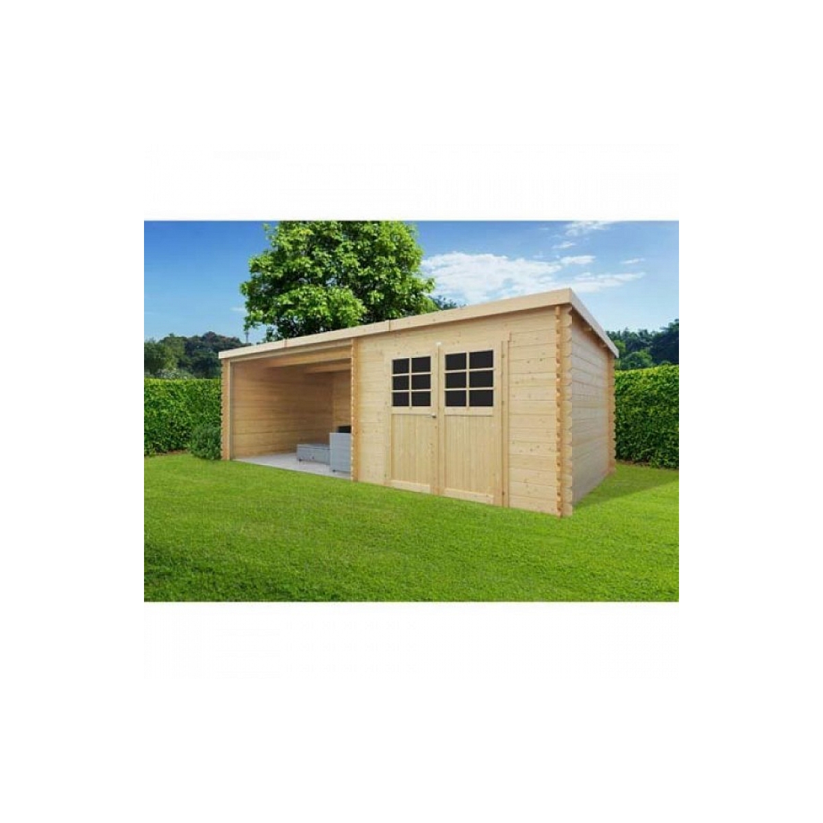 Abri de jardin rohan 2980 x 2980 + 3611