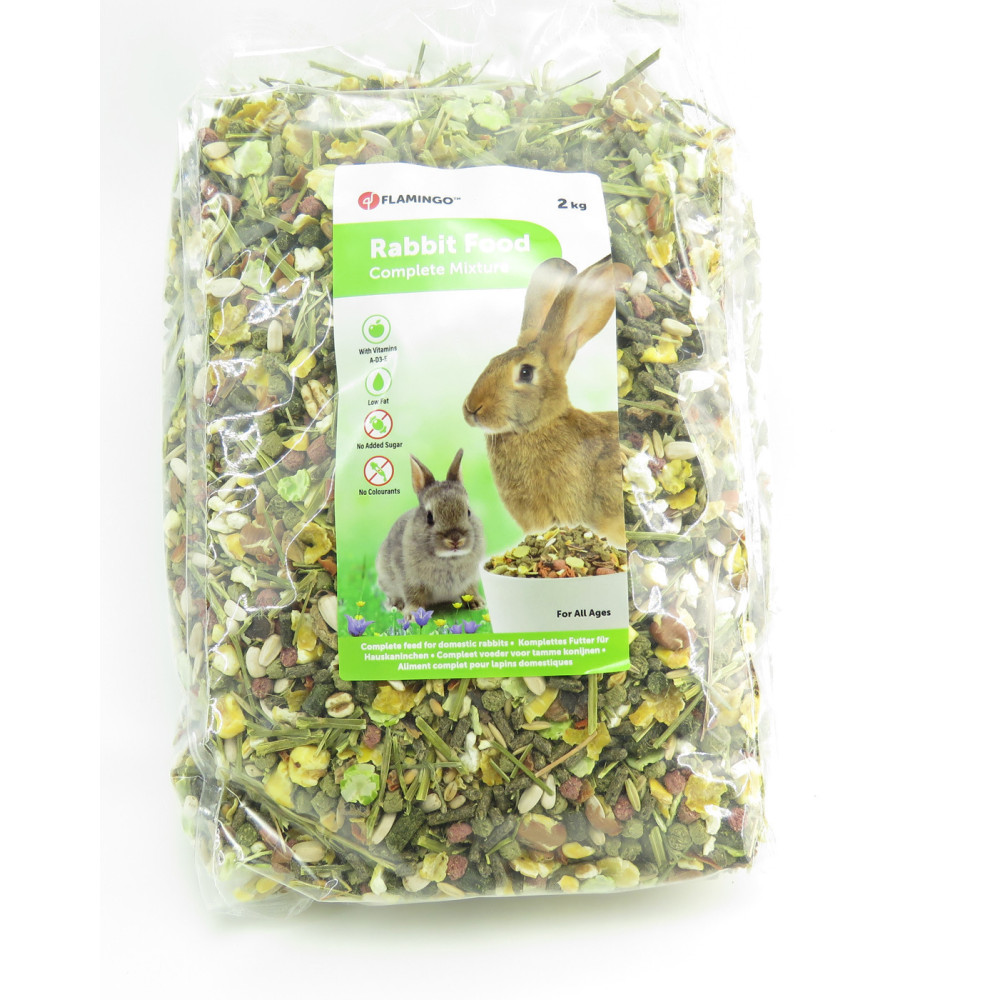 Mélange aliment complet pour lapins sac de 2 kg