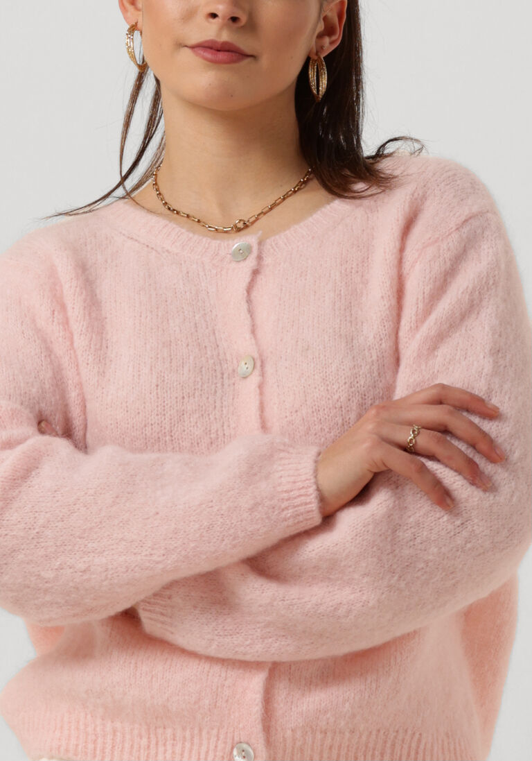 BY-BAR roze by-bar vest cleo cardigan