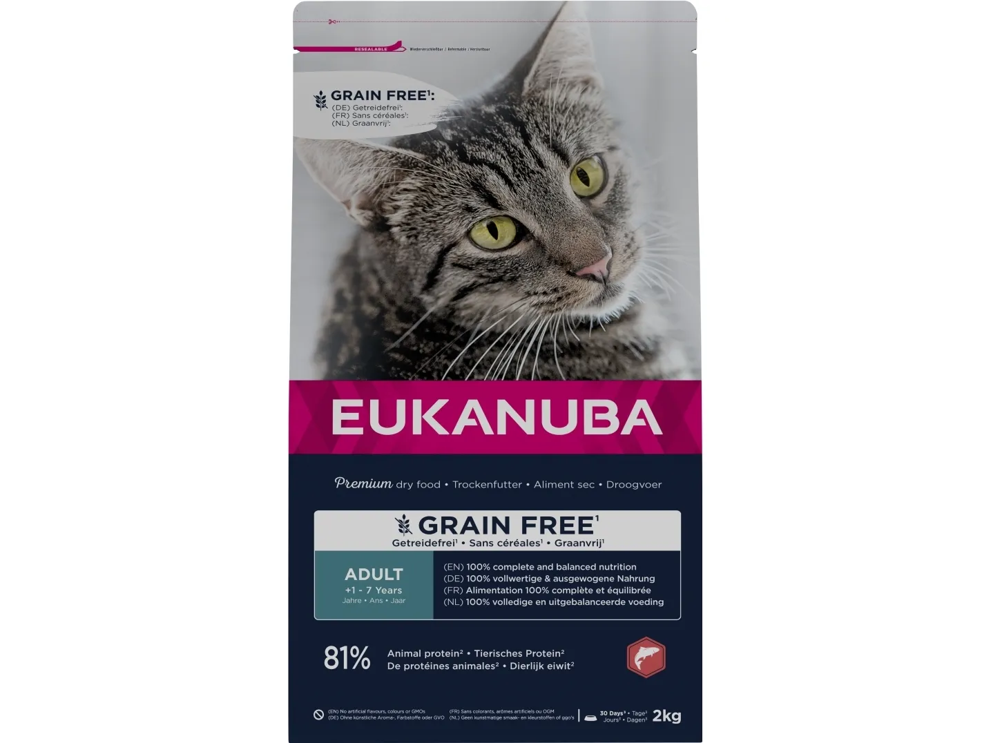 Eukanuba Euk Cat Adult Grainfree Salmon 2 kg