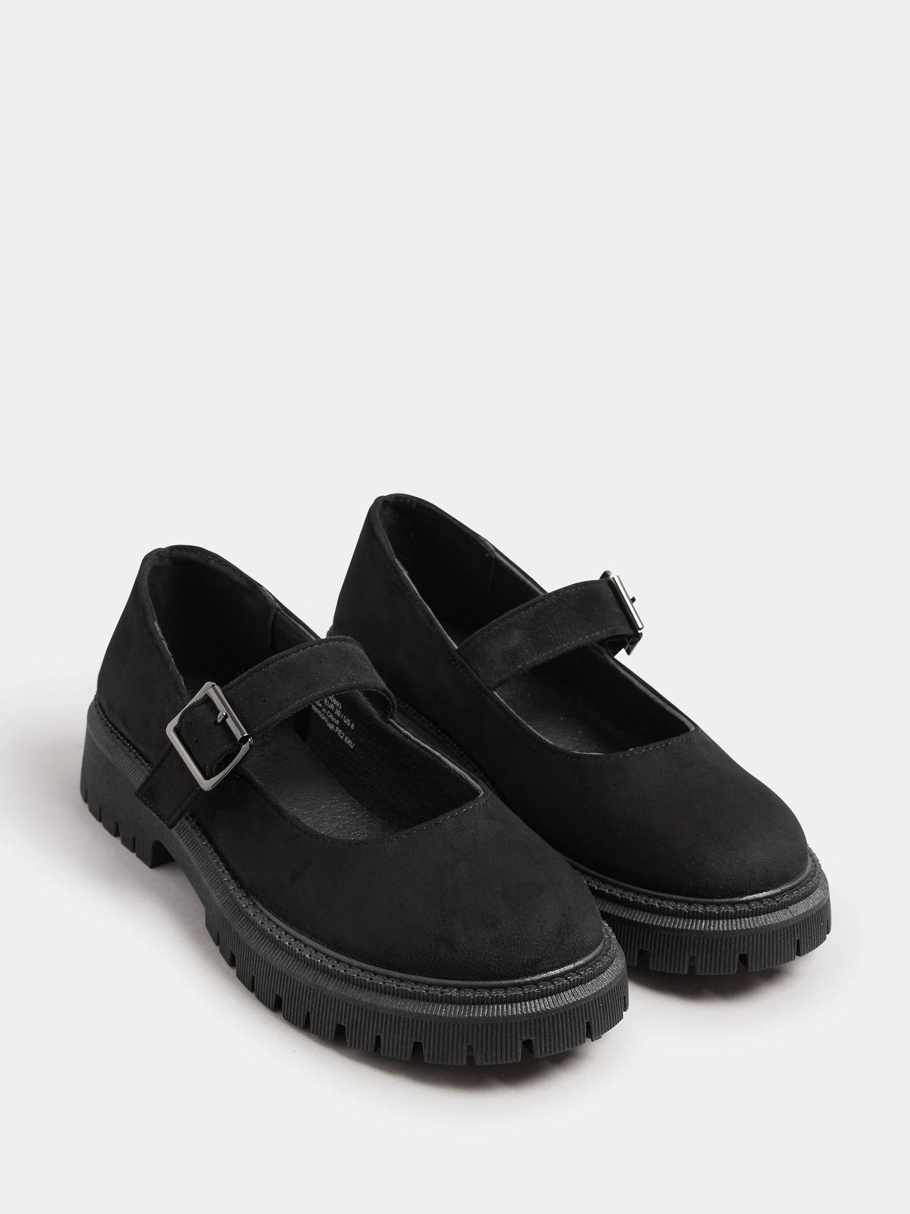 Yours Curve Mary Jane-schoenen met brede pasvorm en chunky zool