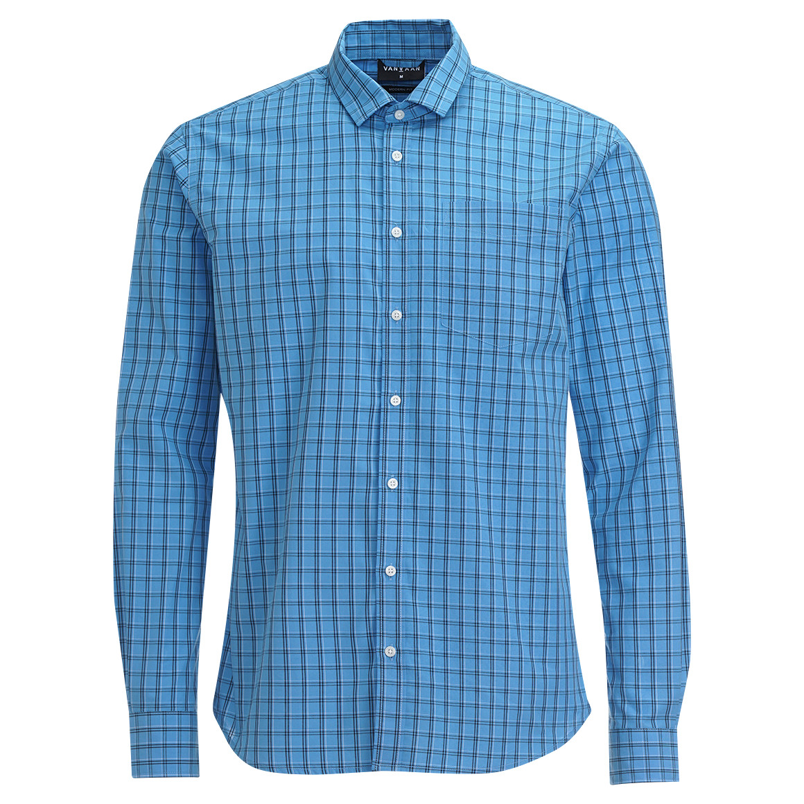 VanVaan Herren Hemd mit Karos blau / schwarz