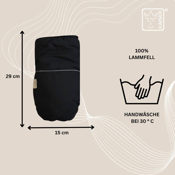 KaiserKaiser   REFLECT Lammfell Kinderwagenhandschuh anthracite