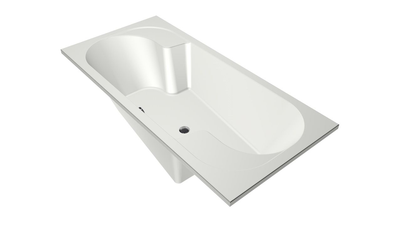 Xenz Parel ligbad acryl 190x90x45cm wit mat