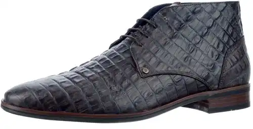 Albardon Berkelmans grijs/bruin croco combi - maat 47 veterboot grijs/bruin croco combi - maat 47 Calandschoen