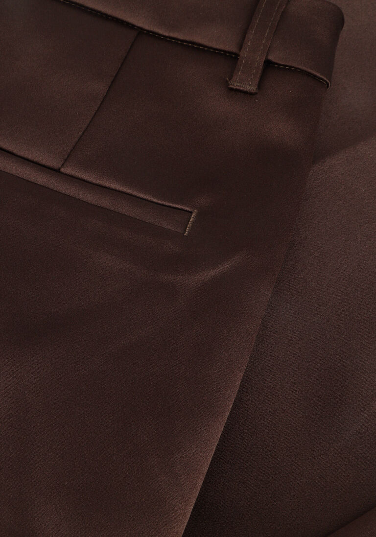 bruine copenhagen muse wijde broek cmshine-pants