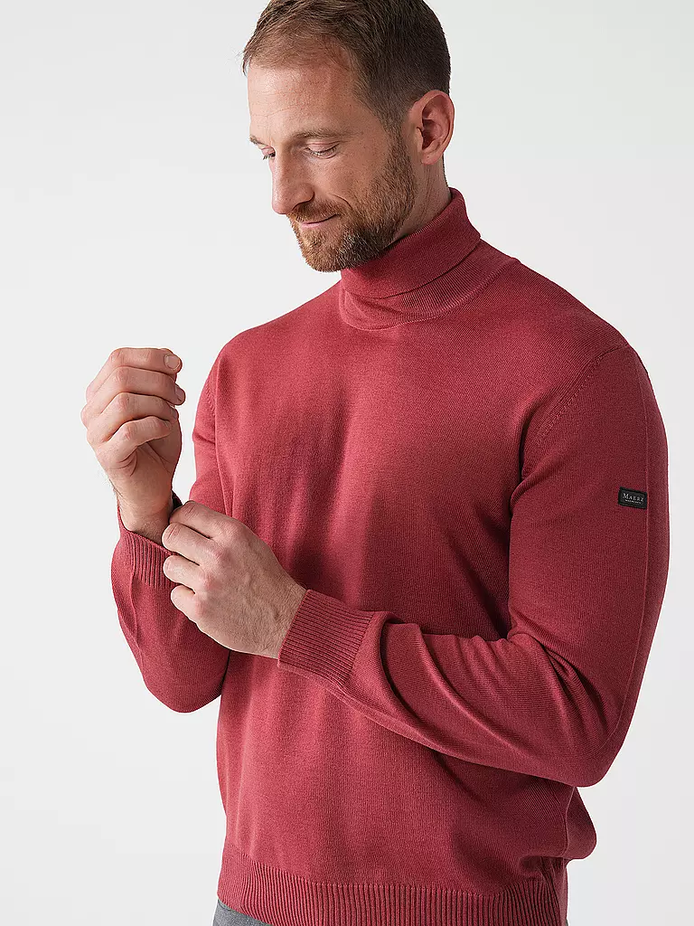MAERZ Rollkragenpullover rot