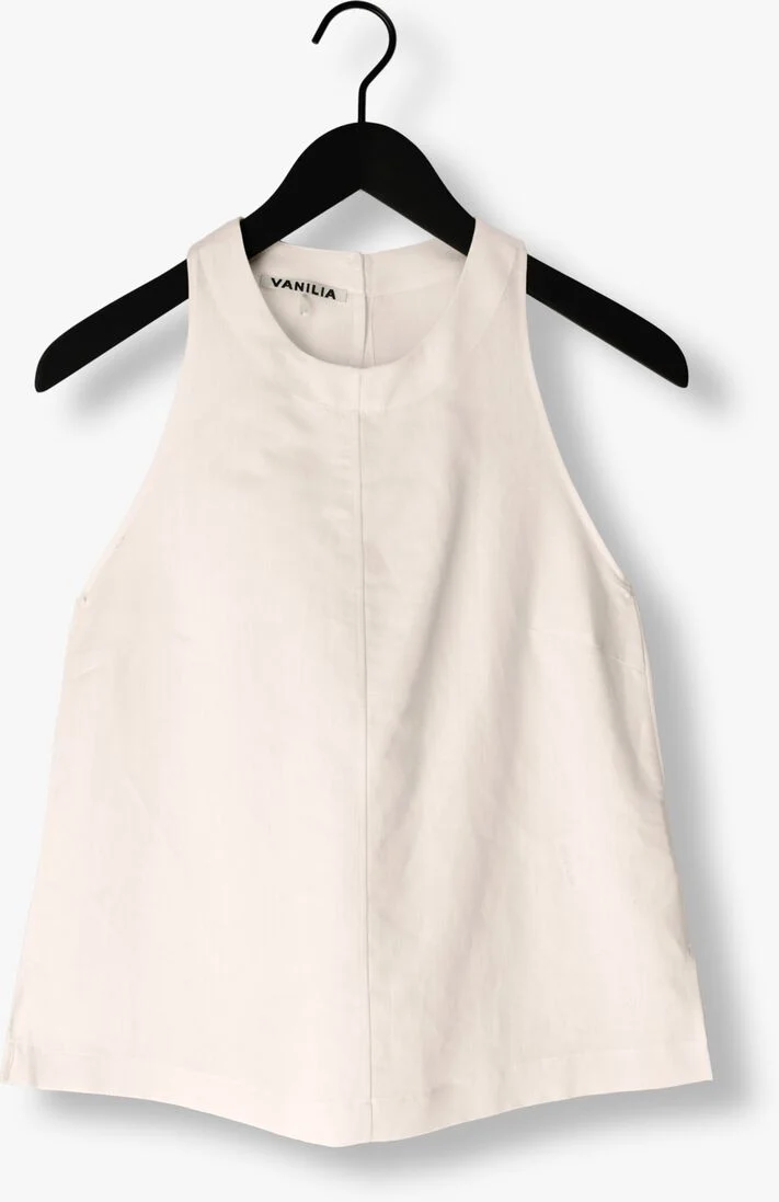 VANILIA ecru vanilia top light linen twisted