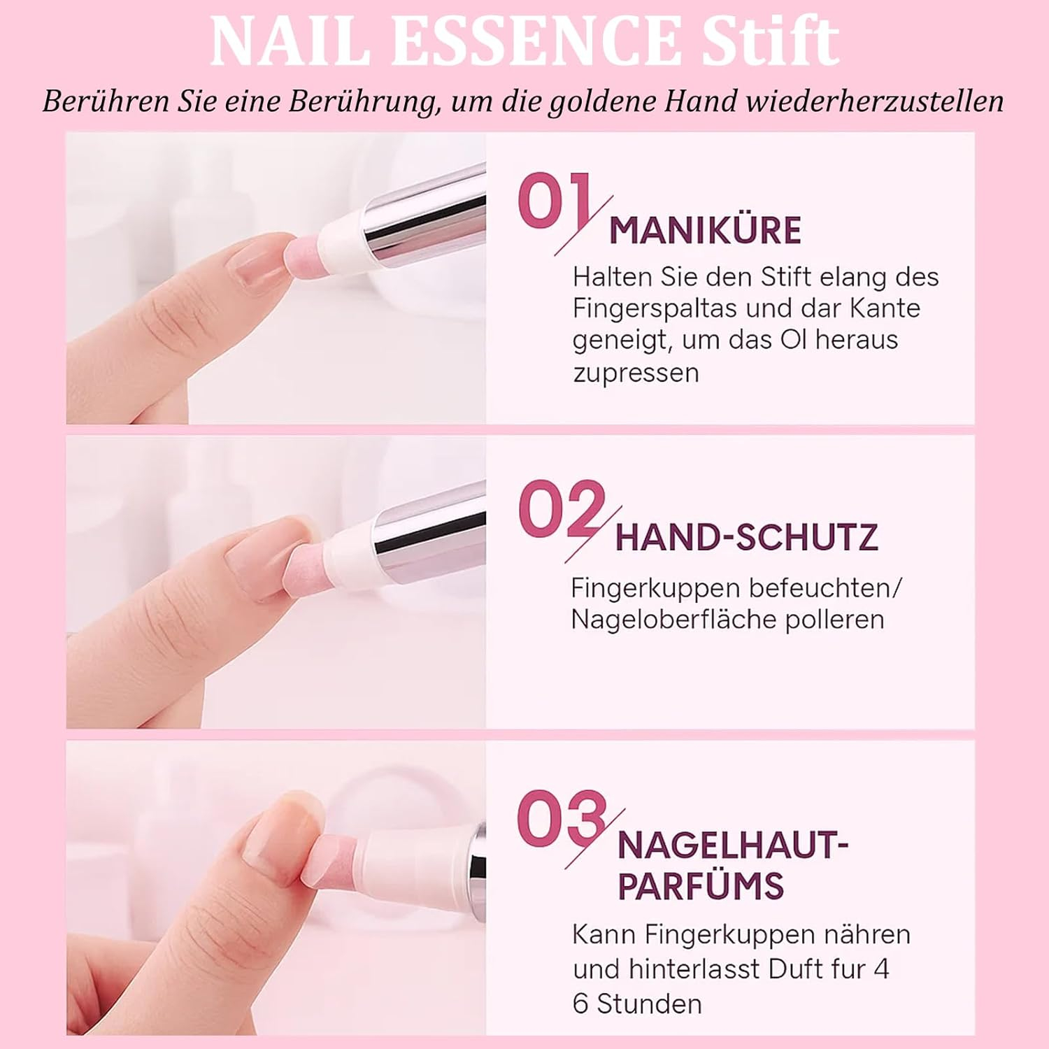 Keramik Nagelhautentferner Nagelbett Buffer für Maniküre / Pediküre - Lila