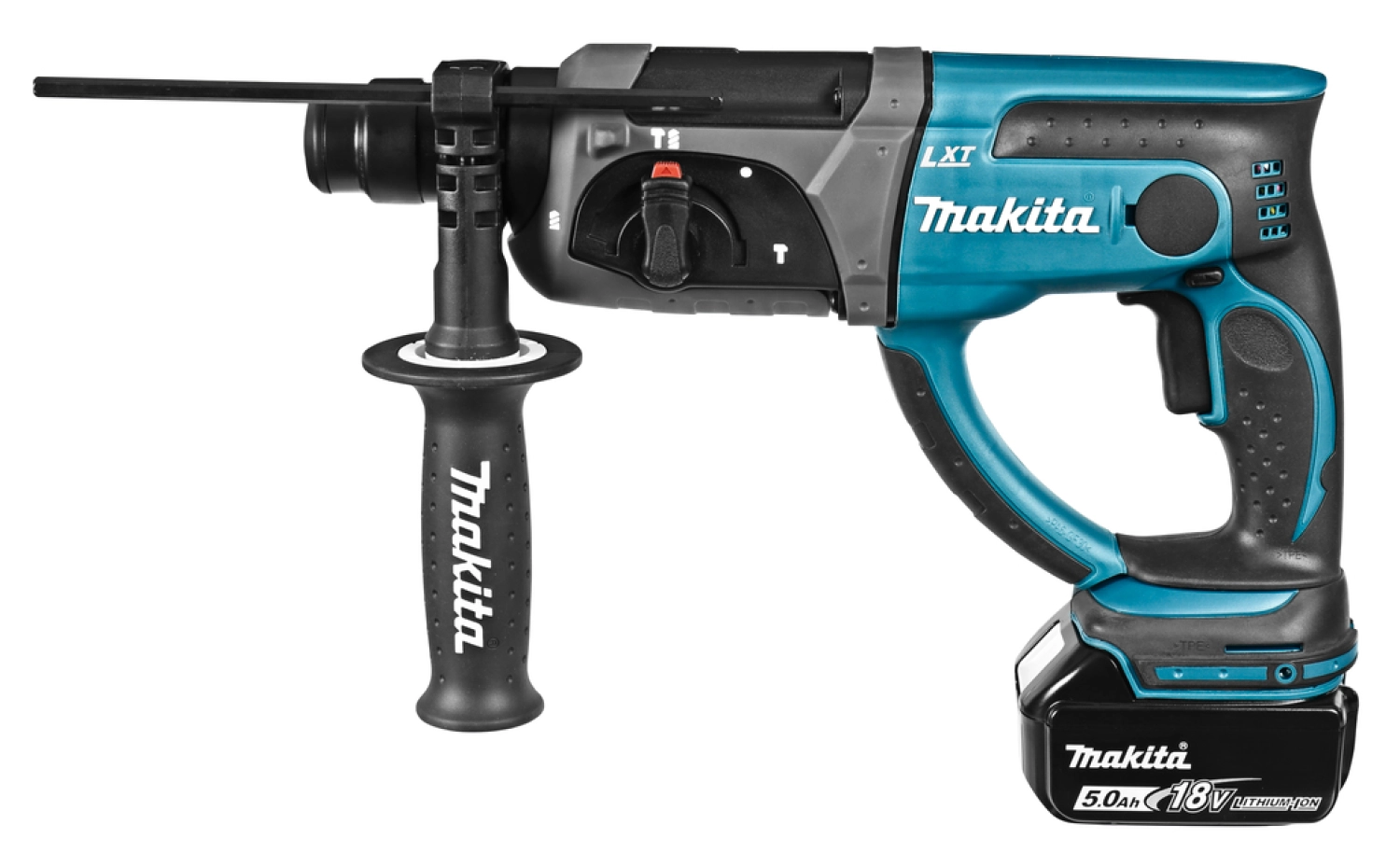 Makita DHR202RTJ 18V Li-Ion Accu SDS-plus combihamer set (2x 5.0Ah accu) in Mbox - 2J