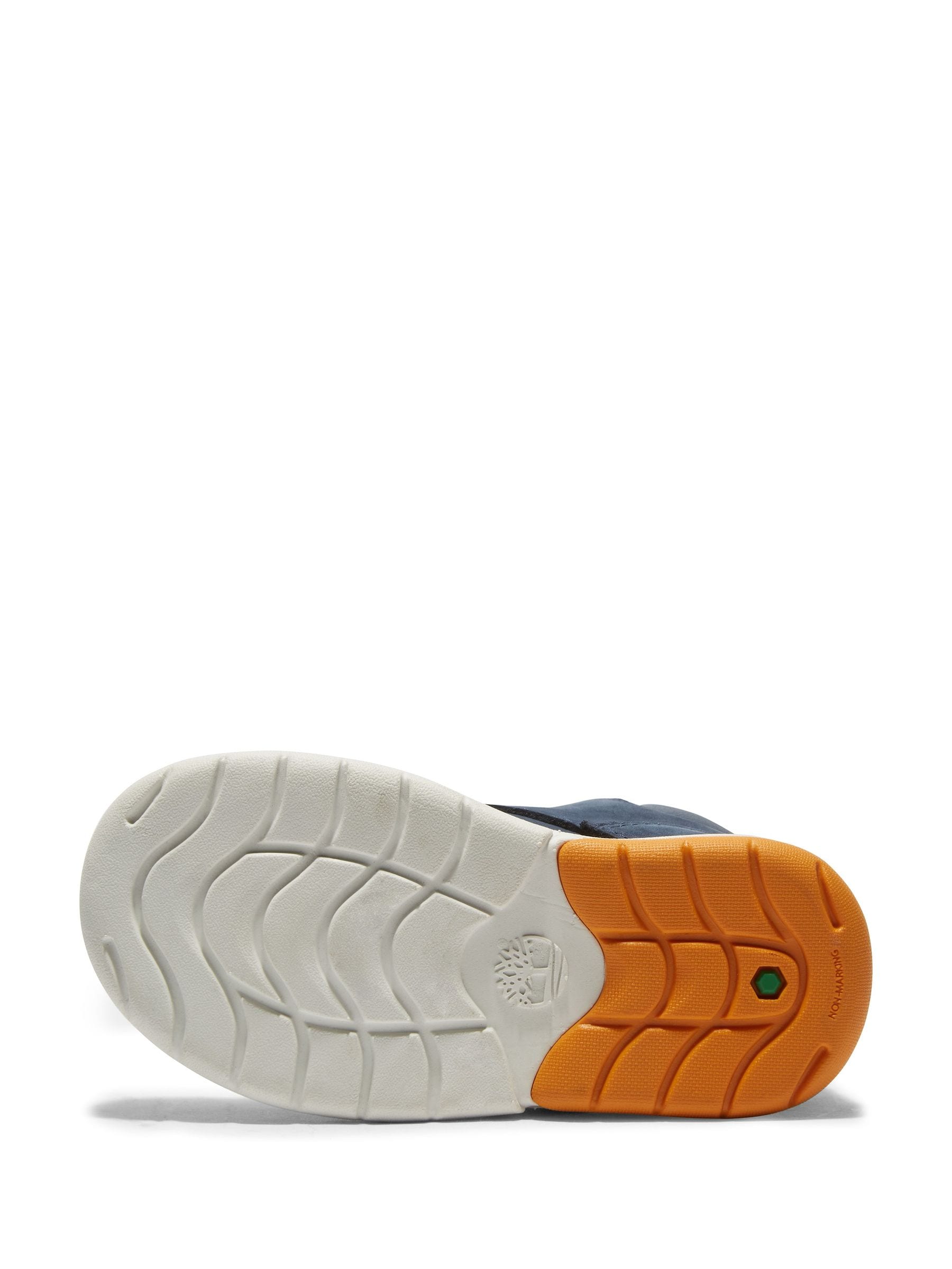 Marineblauw - ® Timberland - Nubuck trainingsschoenen met haak en lus voor peuters