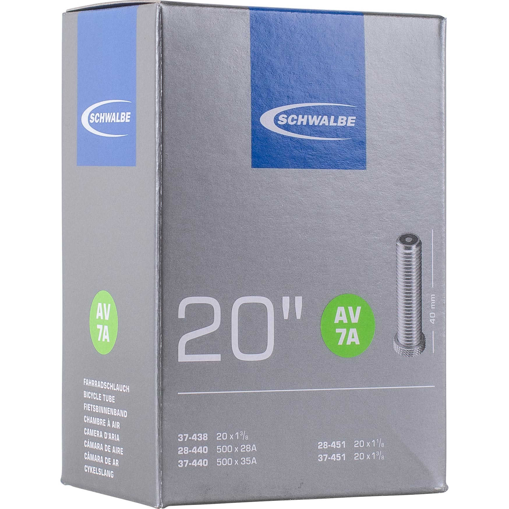 Schwalbe AV7A Standardschlauch 20