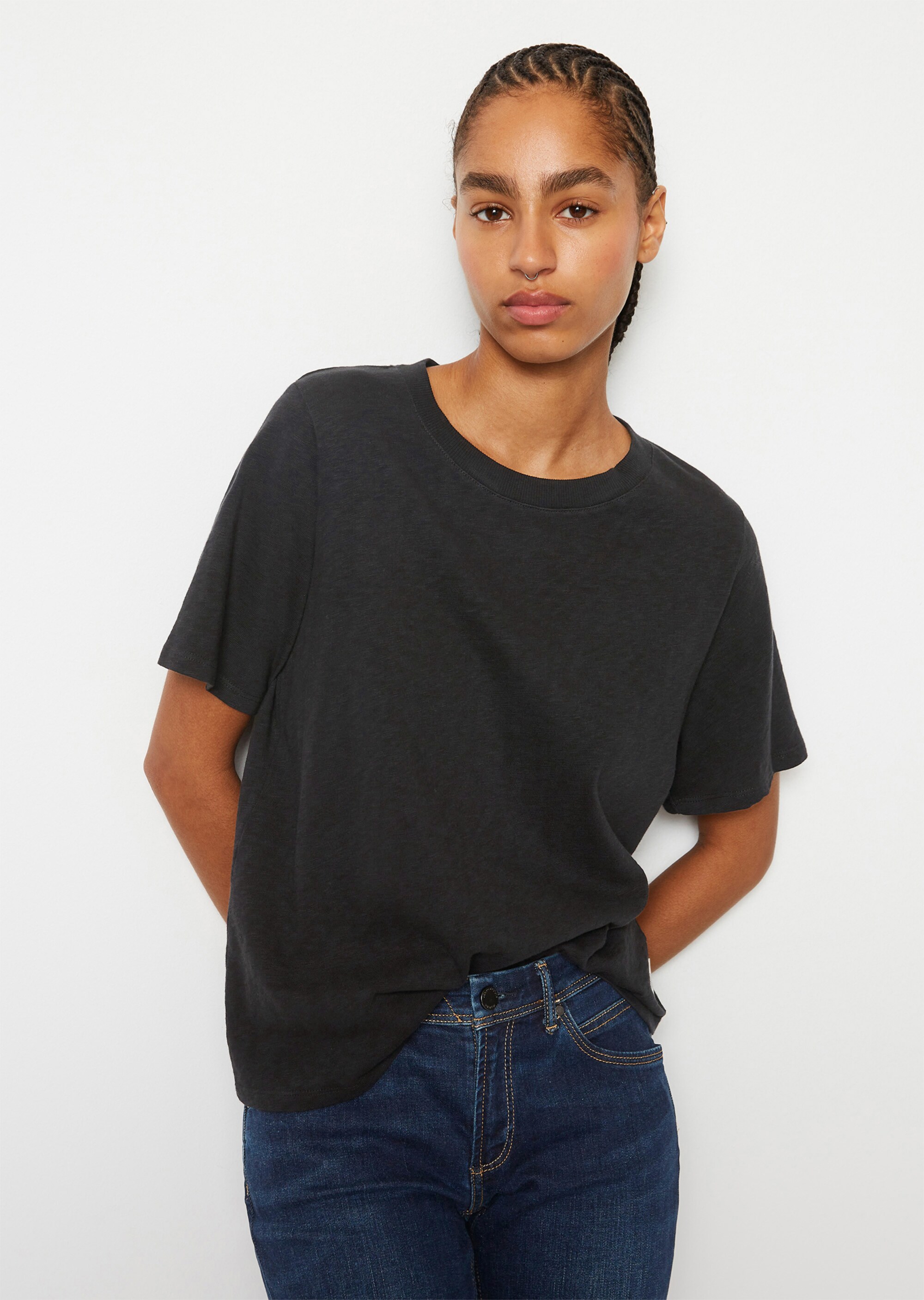 Slub-Jersey-T-Shirt aus softer Bio-Baumwolle