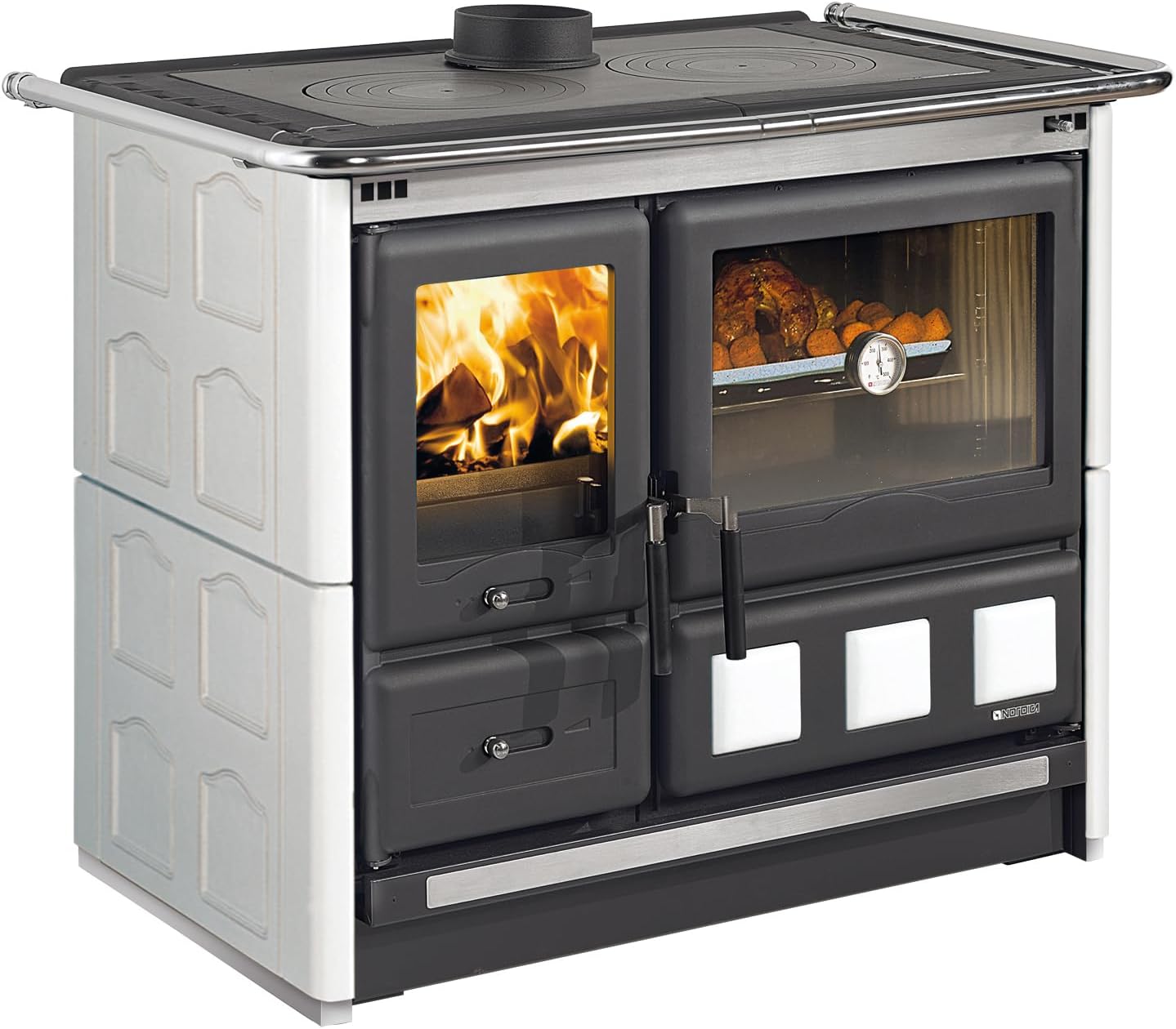 La Nordica Küchenofen | Rosa XXL 5.0 Majolika | weiß | 11 kW