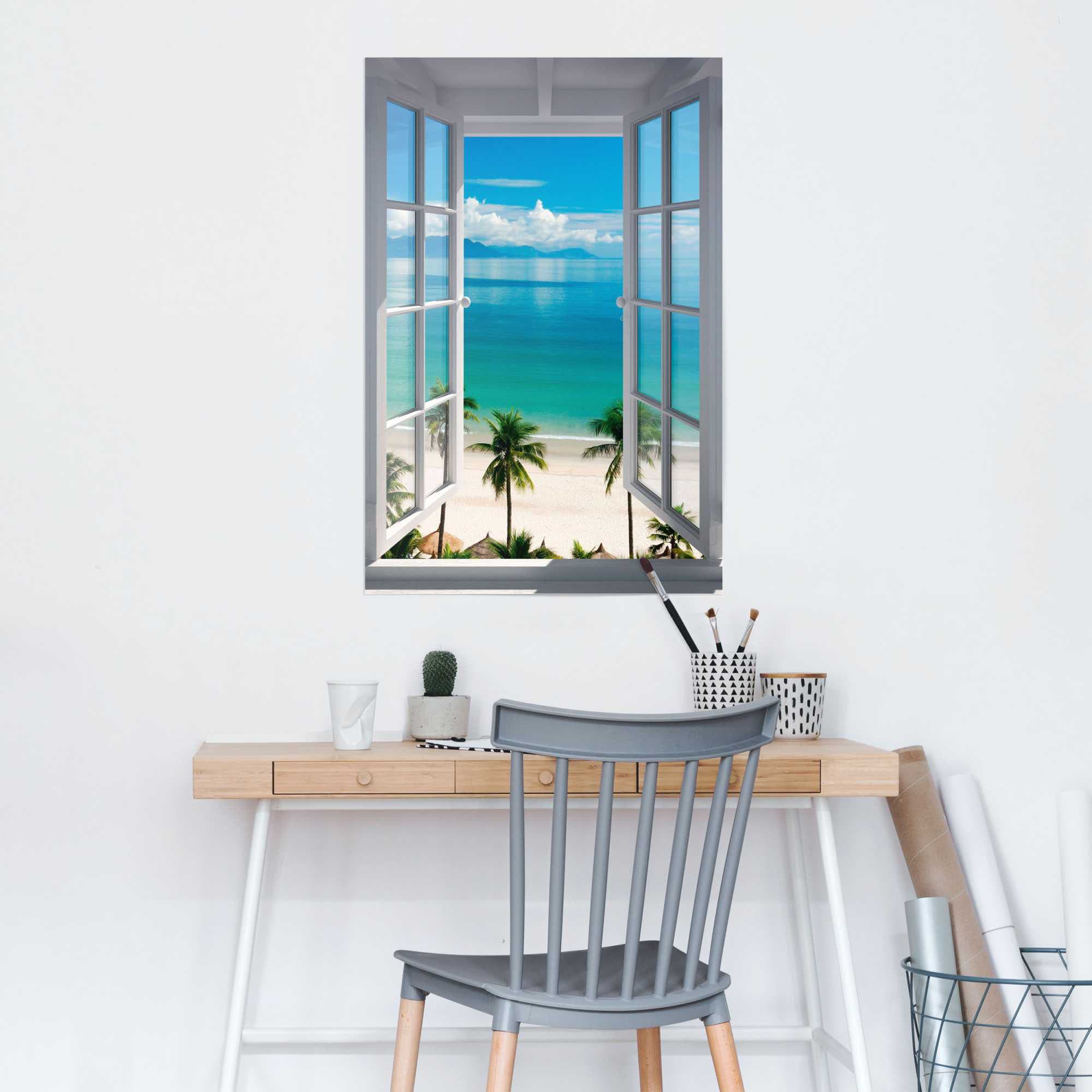 Reinders! Poster »Fenster zum Strand« 1 Stk. tlg.