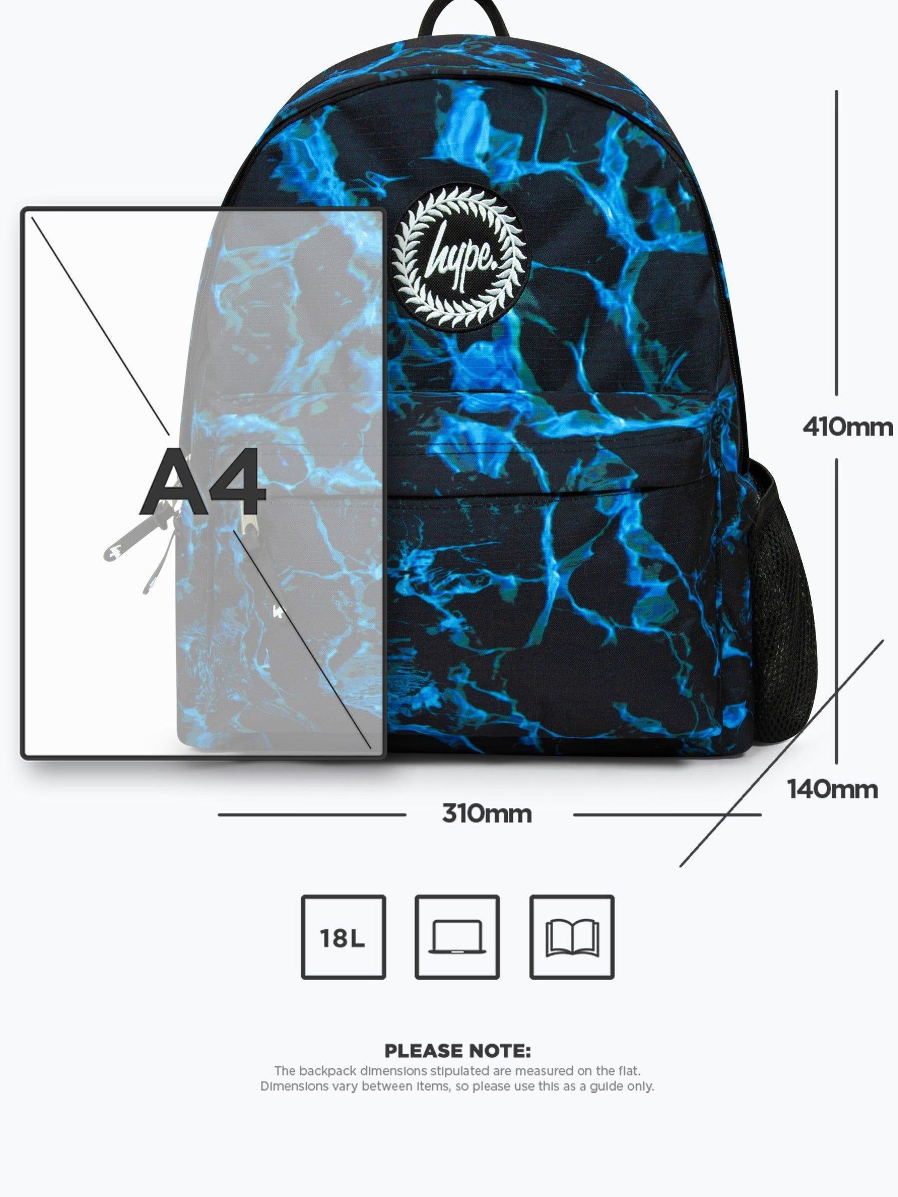 Hype. Kids Blue Multi X-Ray Pool Backpack