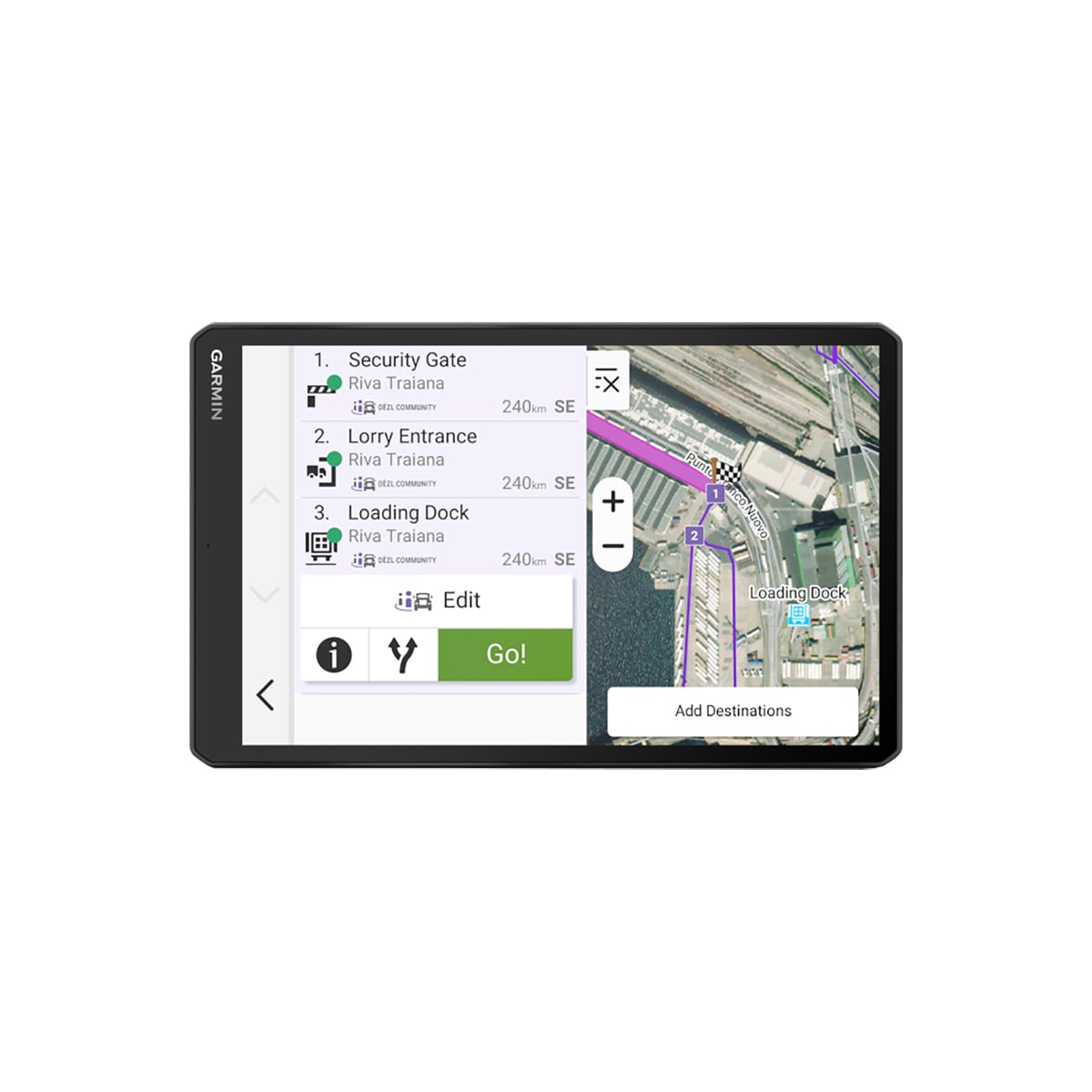 Garmin dēzl LGV1020 lastebil-GPS