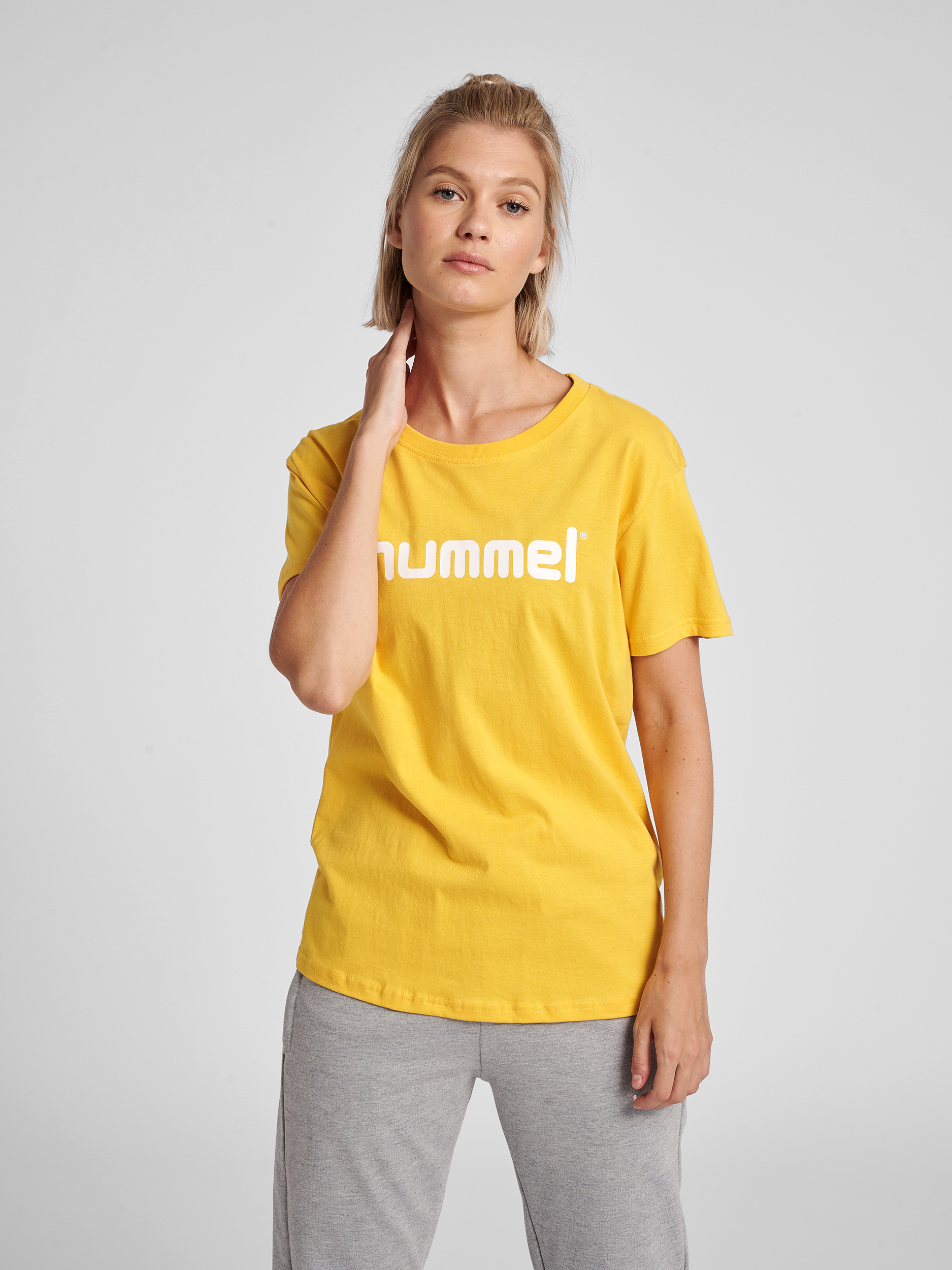 HUMMEL GO COTTON LOGO T-SHIRT WOMAN S/S