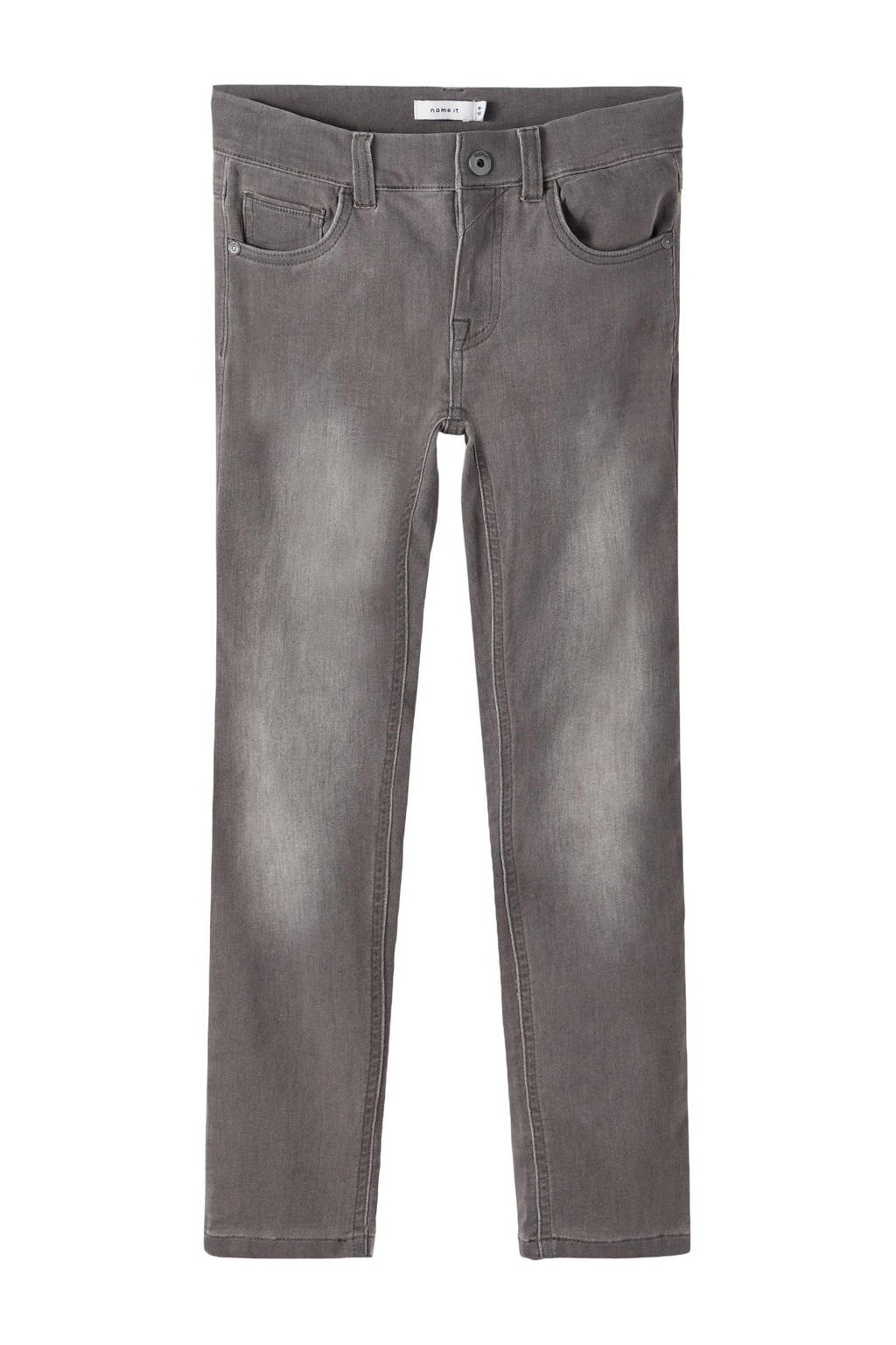 NAME IT slim fit jeans NKMTHEO medium grey denim