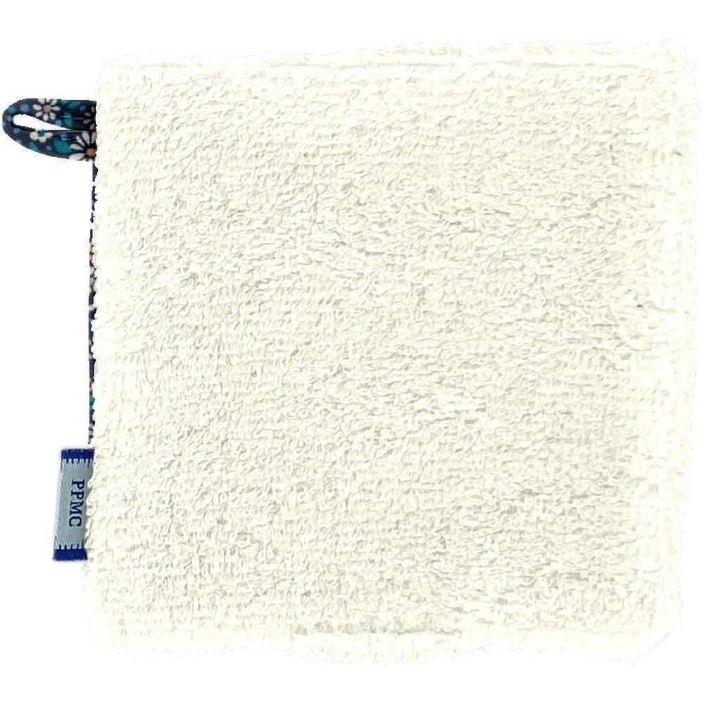Carré Démaquillant Lavable Paquerette Marine