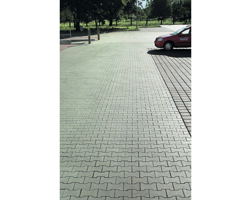 Straatsteen, dubbele T-vormige straatsteen, grijs, 20 cm x 16,5 cm x 6 cm