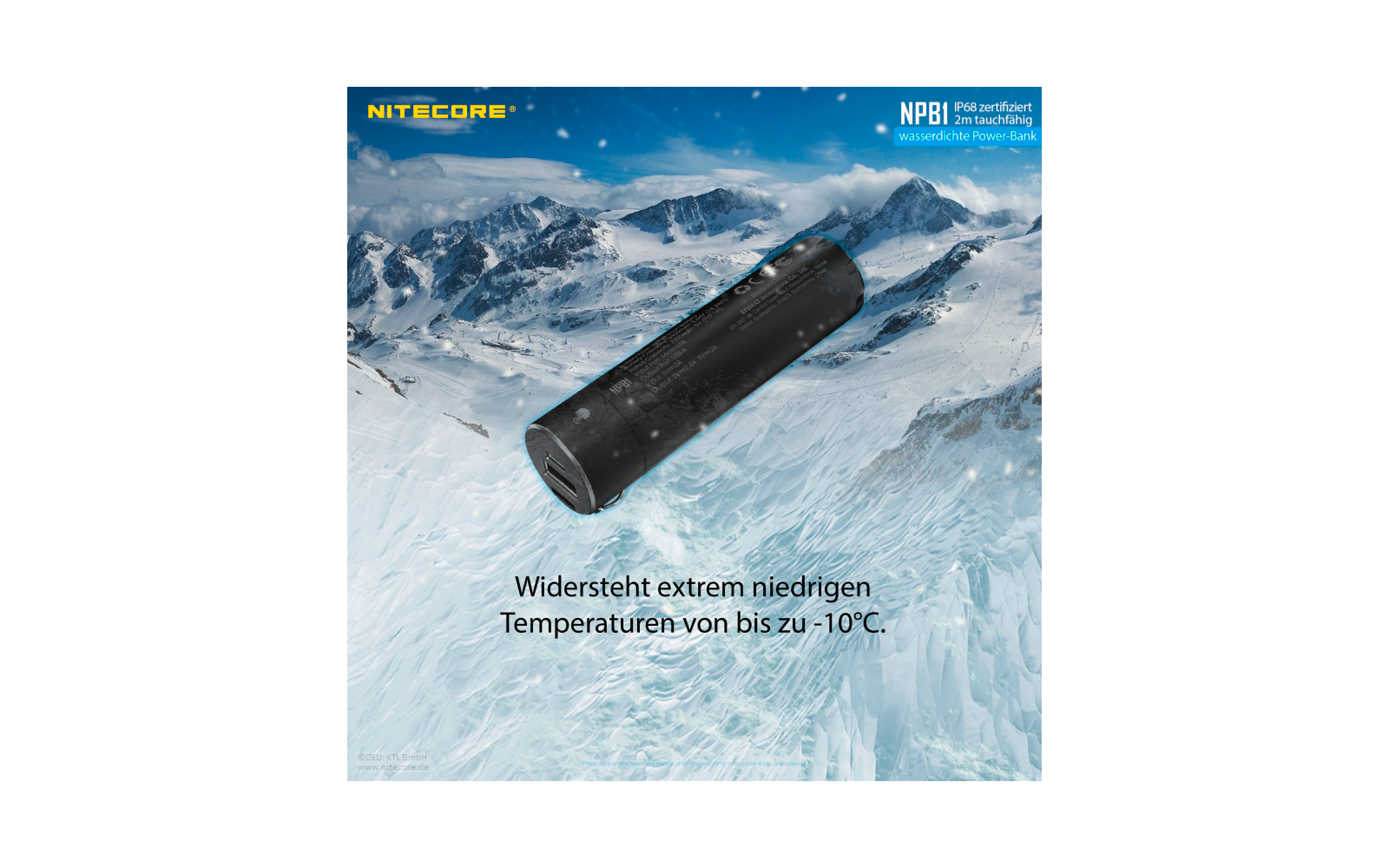 Nitecore Powerbank NBP 1 5000 mAh wasserdicht