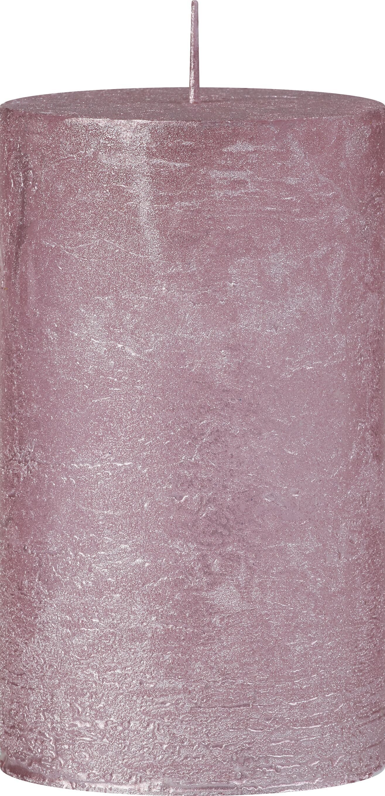 LOU Zylinderkerze - Rosa / H: 12.0 cm