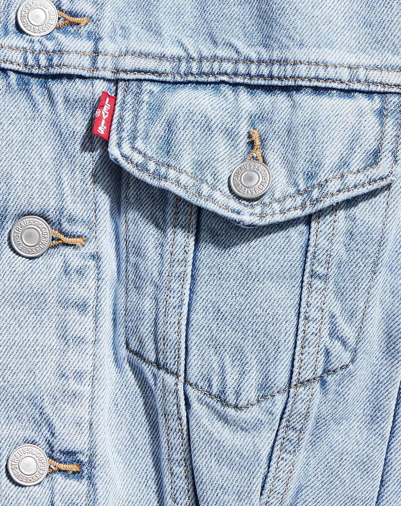 Levi's® Veste en jean crop Sleeve bleue