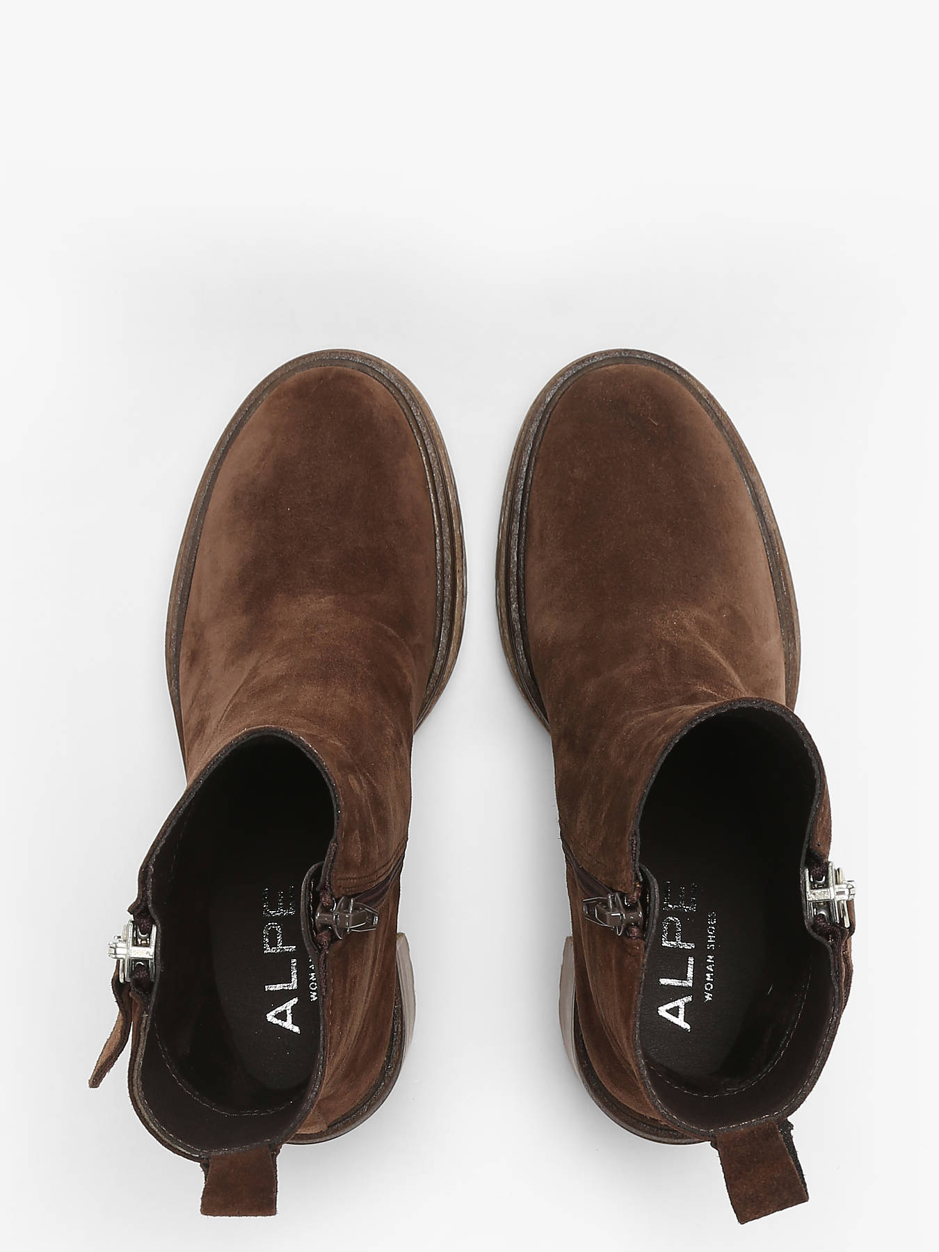 Bottines  talon Anima en cuir ALPE