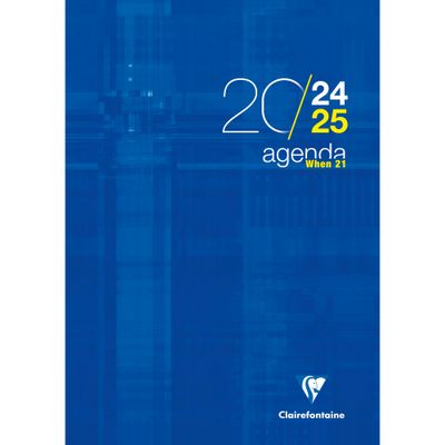 Agenda When - 1 semaine sur 2 pages - A4 (21 x 29,7 cm) - disponible dans différentes couleurs - Exacompta
