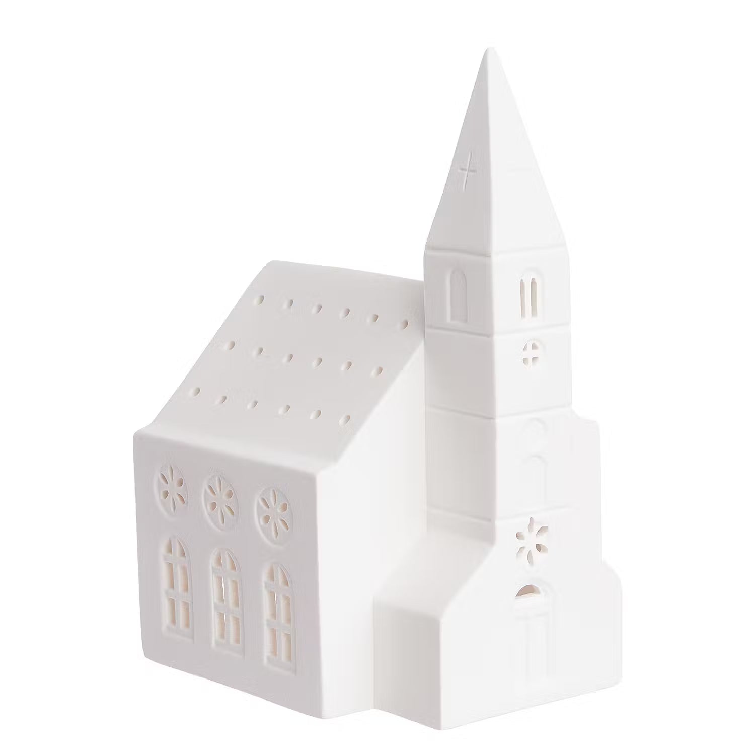 WHITE CHRISTMAS Teelichthaus Kirche