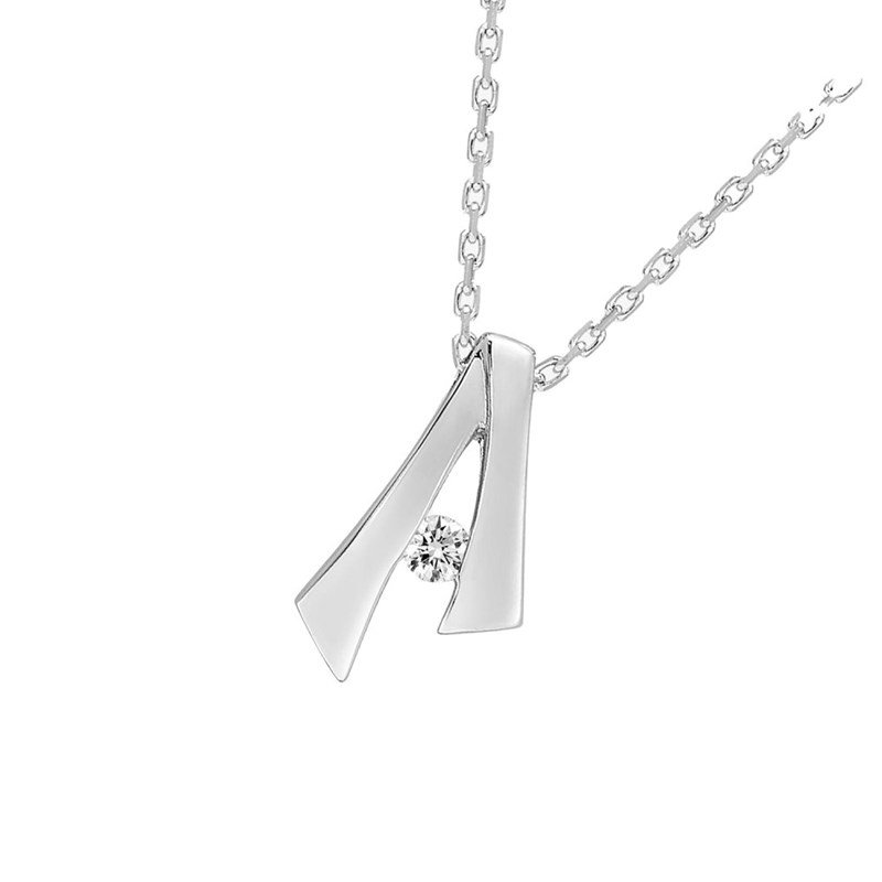 Collier Femme - Or 18 Carats - Diamant 0,04 Carats - Longueur : 42 cm