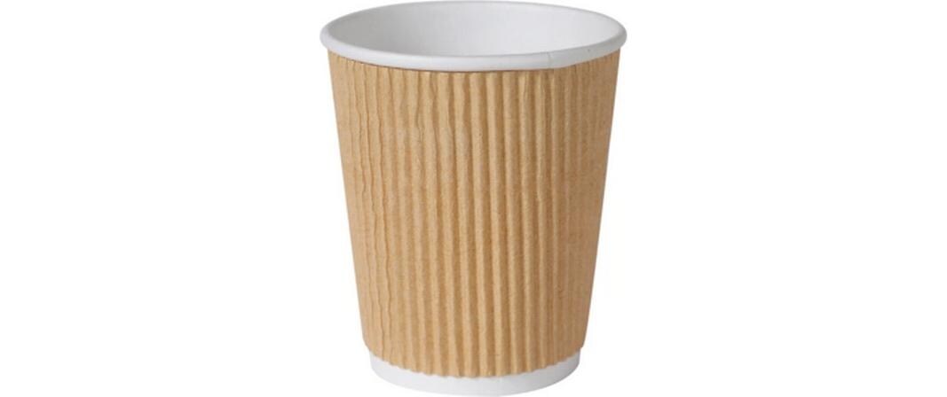 Einwegbecher Triple Wall 24 cl Braun, 25 StückPappbecher
