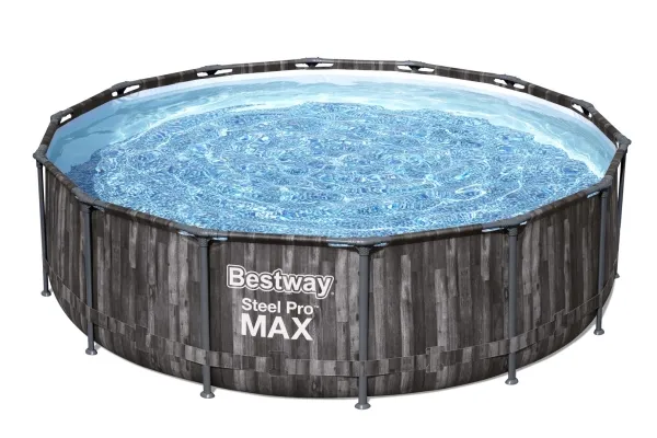 Bestway 5614Z, 13030 L, Indrammet pool, Voksen & barn, Stige, Træ, 47,4 kg