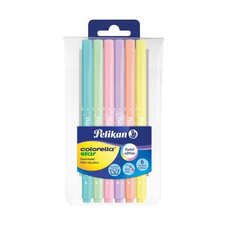 Pelikan Fasermaler Colorella Star C 302 PASTELL, 6 Stück