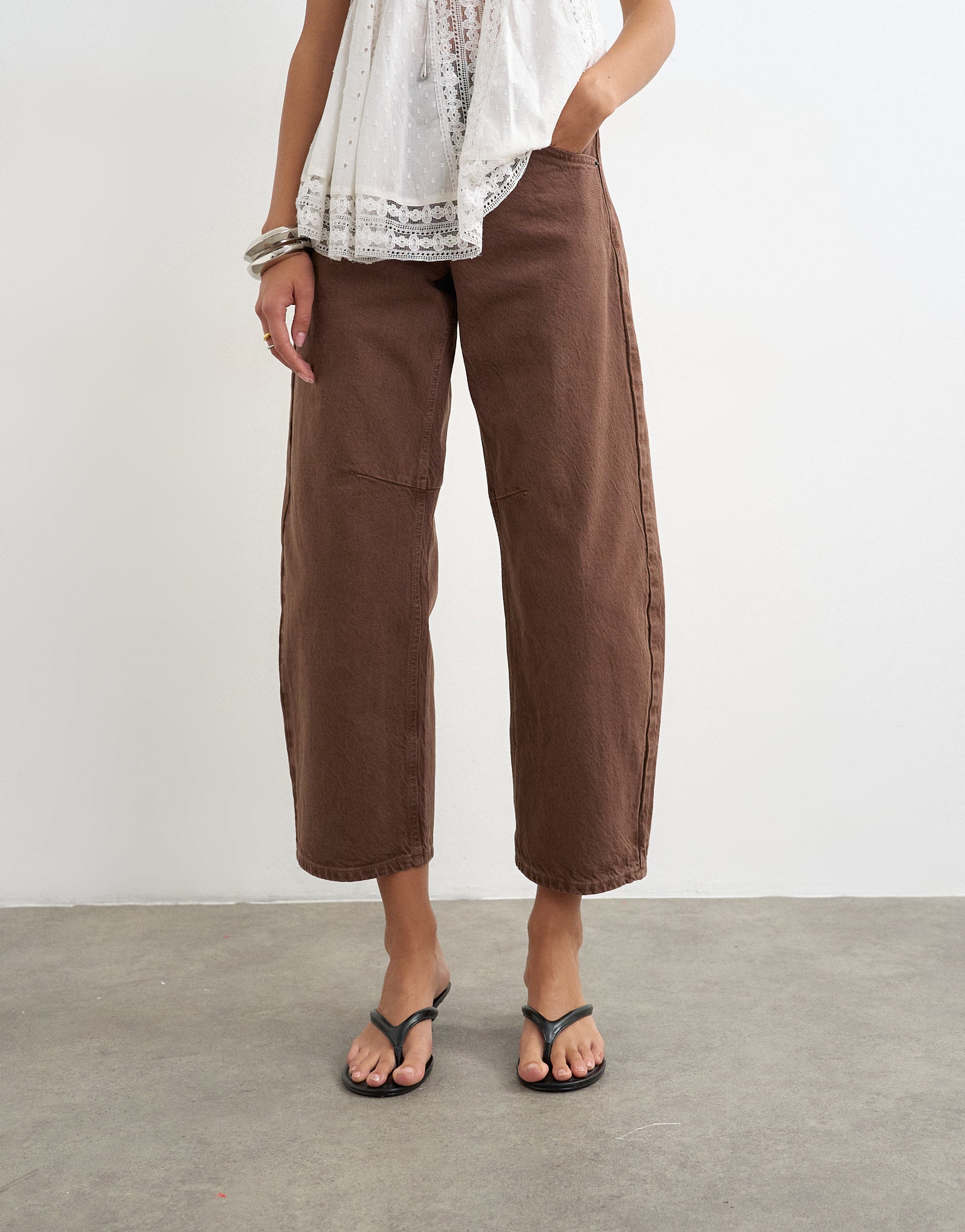 TSBARREL High rise Barrel fit Jeans