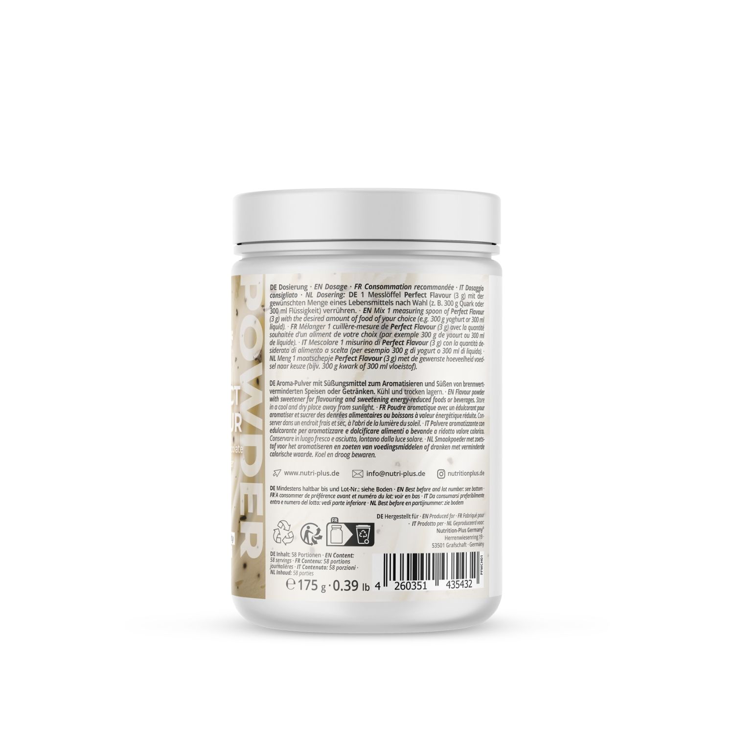 Nutri+ Perfect Flavour Pulver - Geschmack Aroma