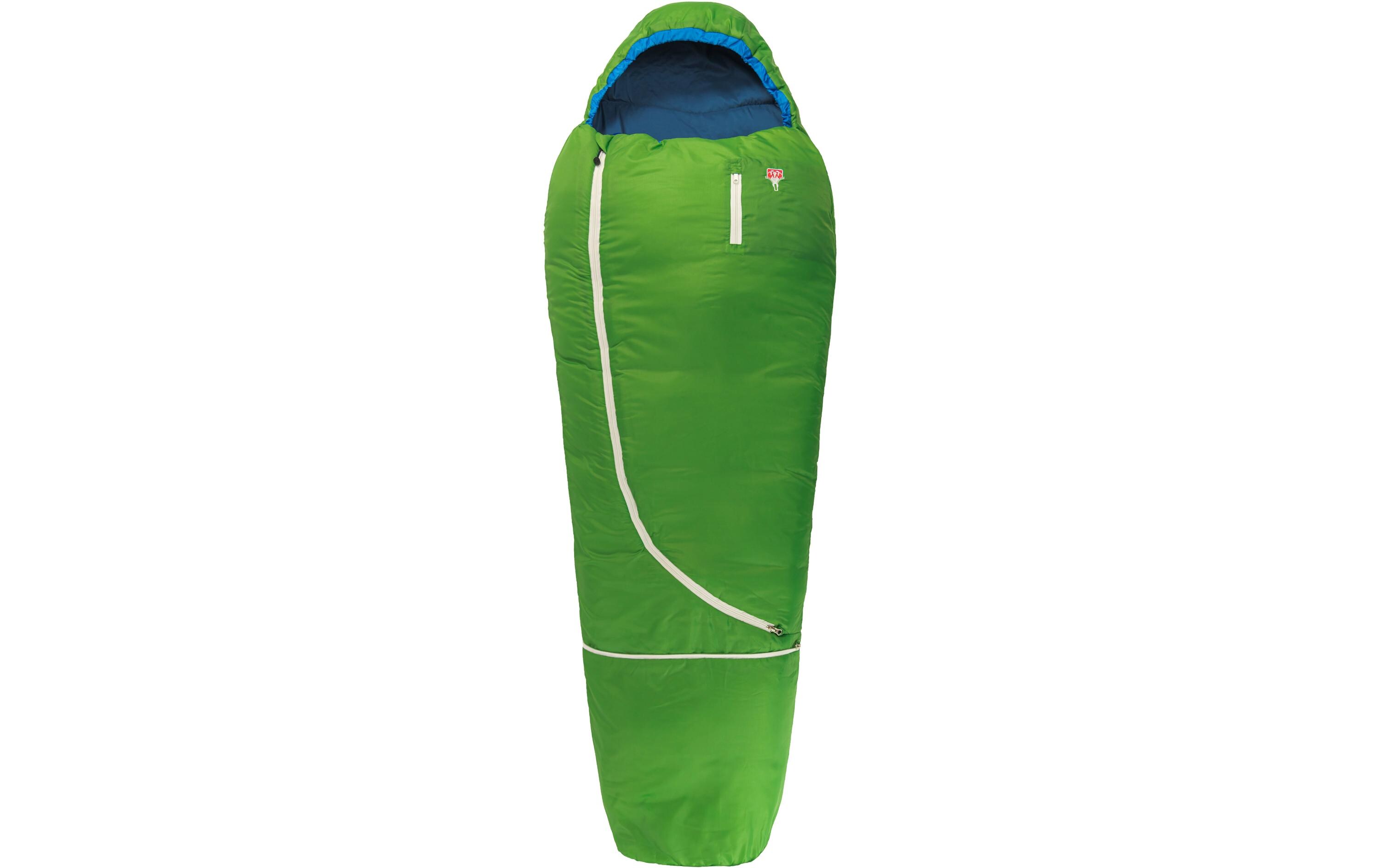 Kinderschlafsack Biopod Wolle Kids World Traveller Green<br>Leichter, mitwachsender Kinderschlafsack