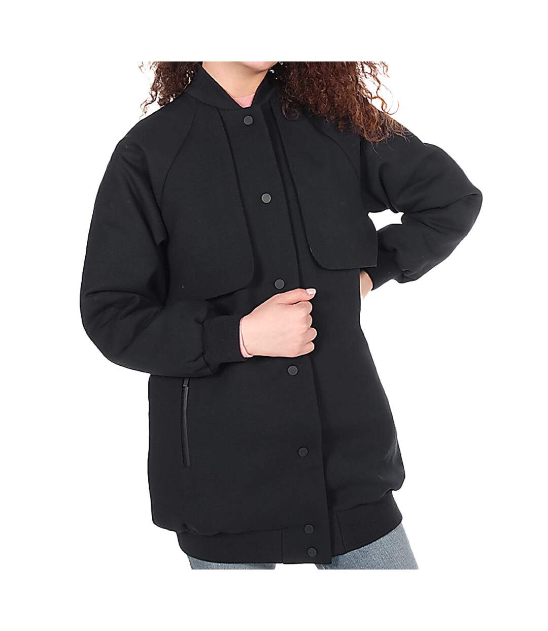 Blouson Aviateur long Noir Femme Lacoste BF83
