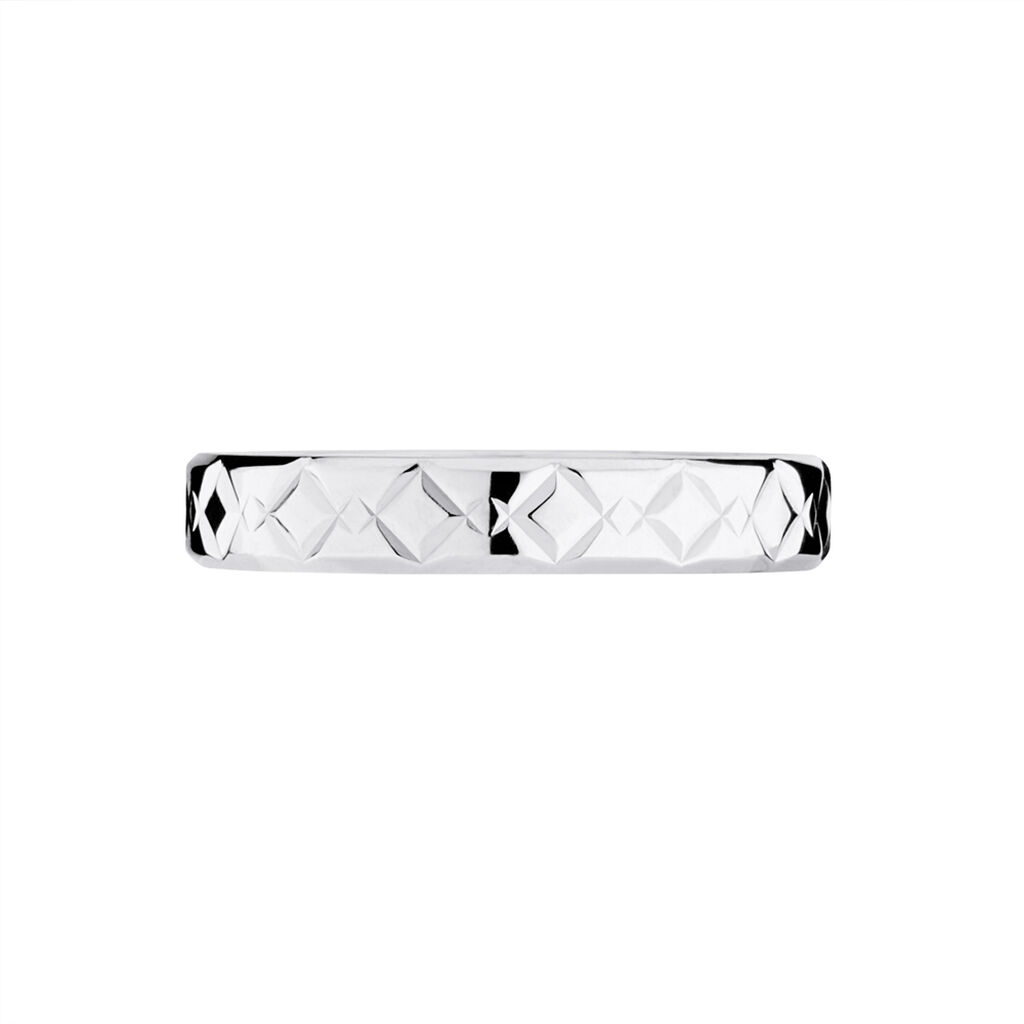 Alliance Fantaisie Ruban Plat Or Blanc