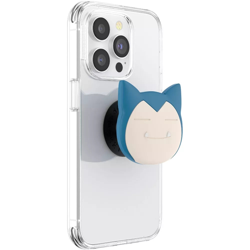 PopGrip Premium Finger Griff Halterung (Austauschbarer Top) für Smartphones / Tablets (113263) - Pokémon Snorlax Face