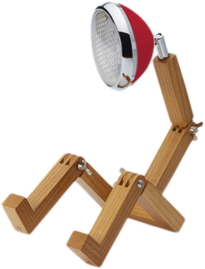 Mr. Wattson Mini Mr. Wattson Table Lamp, 5V, USB, G4 LED, Ash - Flash Re Rød