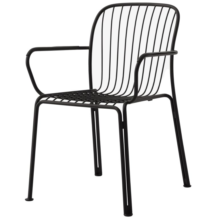 &tradition Thorvald tuinstoel met armleuningen Warm Black