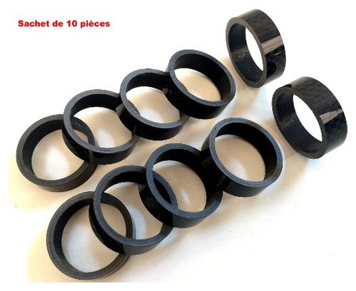 REHAUSSE POTENCE 28 6 CARBONE H10mm (Sachet de 10 pieces).